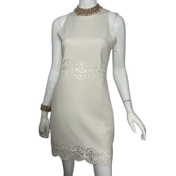 Lovers + Friends Stella Ivory Laser Cut‎ Dress -- L - Picture 5 of 16